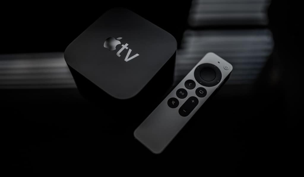Apple tv box and remote