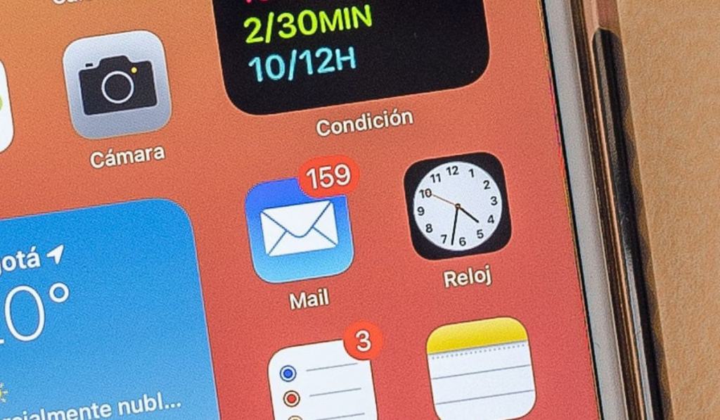 Mail App on the phone