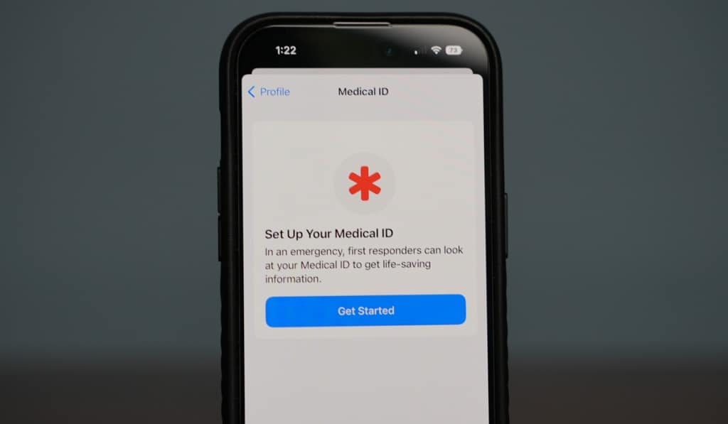 Medical ID on iPhone