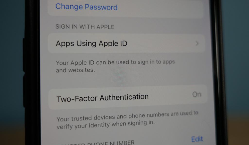 iPhone 14 Pro Two Factor Authentication Setting 2