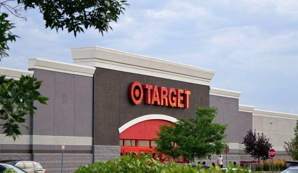 A Gray Building with Target Signage