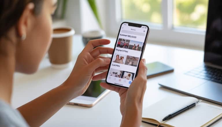 Organizing Photos on an iPhone