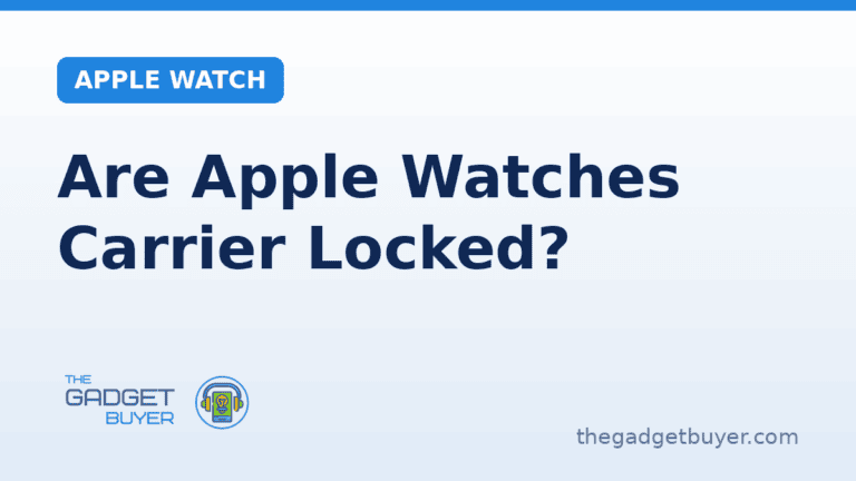 Person checking Apple Watch settings for carrier lock status.