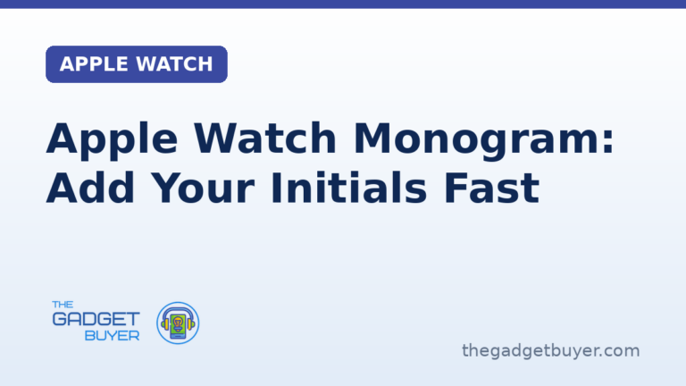 Apple Watch monogram shown on the Color watch face with your initials