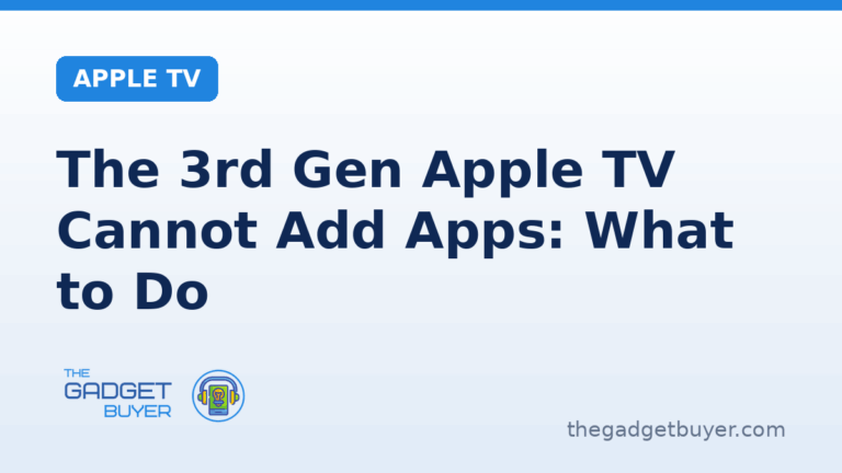 Add apps on a 3rd generation Apple TV
