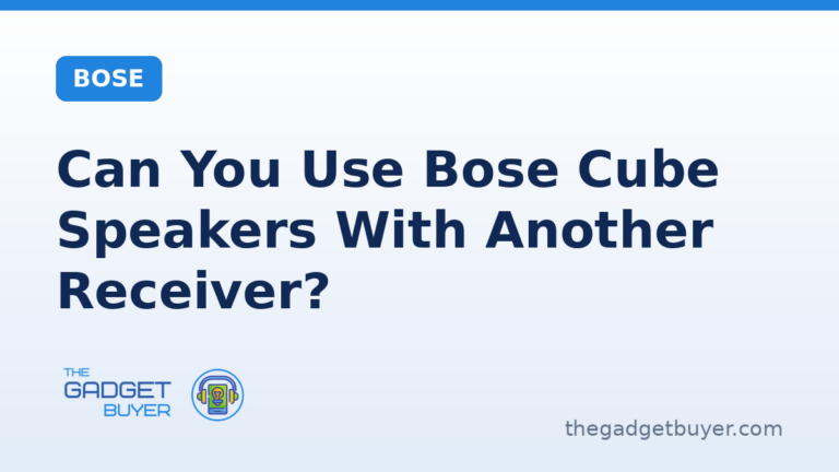 Bose cube speakers wired to another brand receiver