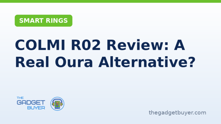 COLMI R02 smart ring review featured image, budget Oura alternative