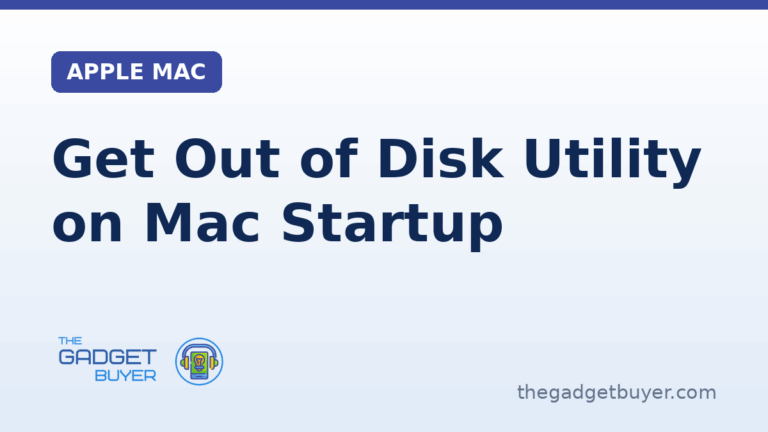 How to get out of Disk Utility on Mac startup in macOS Recovery