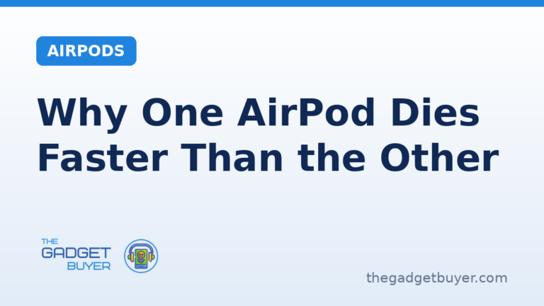 AirPods battery card, why one AirPod dies faster than the other