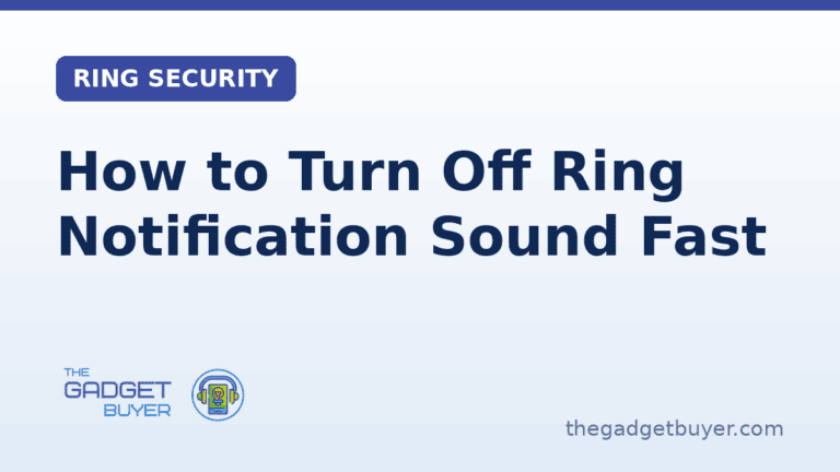 Guide on disabling Ring notification sound quickly.