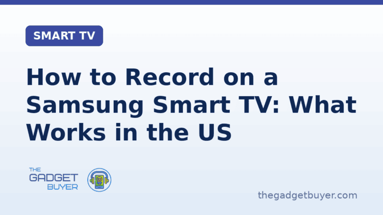 Guide on recording Samsung Smart TV with step-by-step instructions.