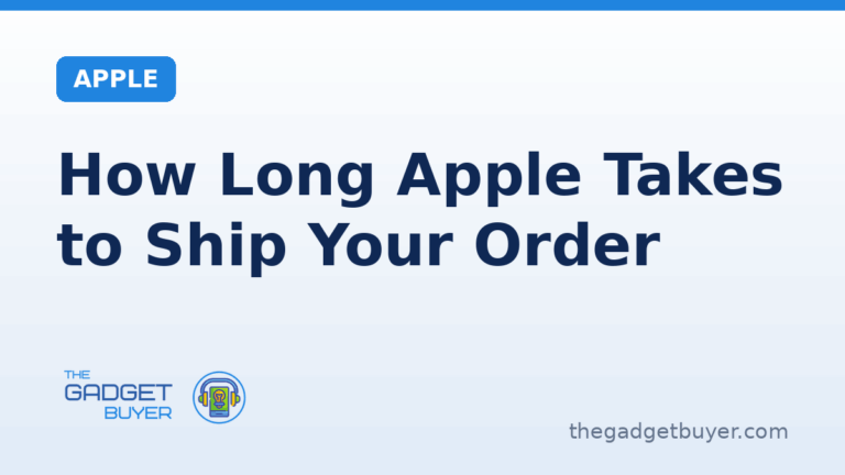 How long Apple takes to ship an order