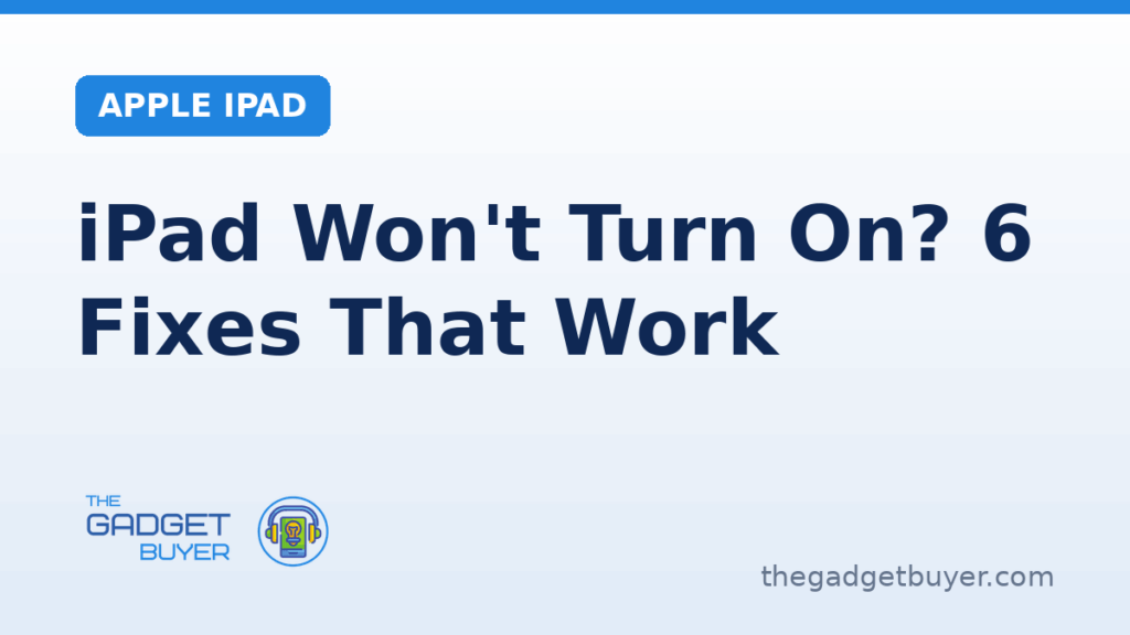 iPad Won't Turn On? 6 Fixes That Work 4 iPad will not turn on, force restart and charging steps to fix a black screen