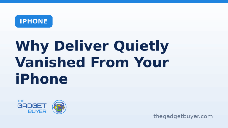 Where Deliver Quietly went on the iPhone on a branded card