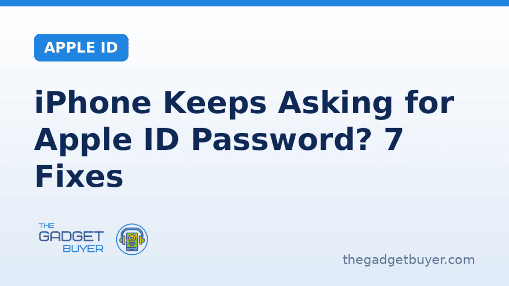 iPhone Keeps Asking for Apple ID Password? 7 Real Fixes 1 IPhone screen showing Apple ID password prompt with fix options.