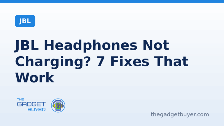 JBL headphones not charging fix guide card