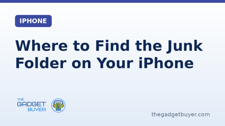 Where to find the Junk folder in iPhone Mail settings