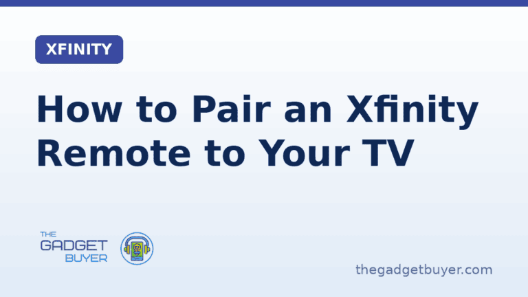 Xfinity remote being paired to a TV for easy control.