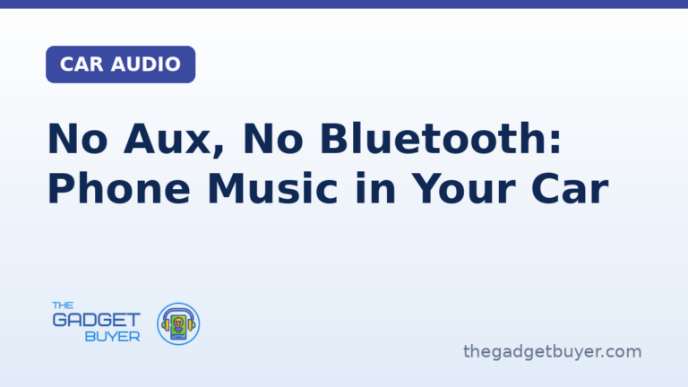Phone music in your car playing through a USB cable in a car with no aux or Bluetooth