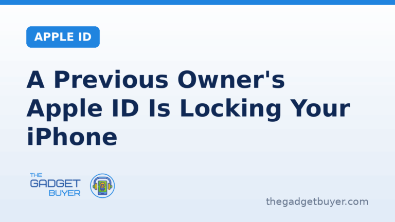 Previous owner Apple ID Activation Lock on iPhone