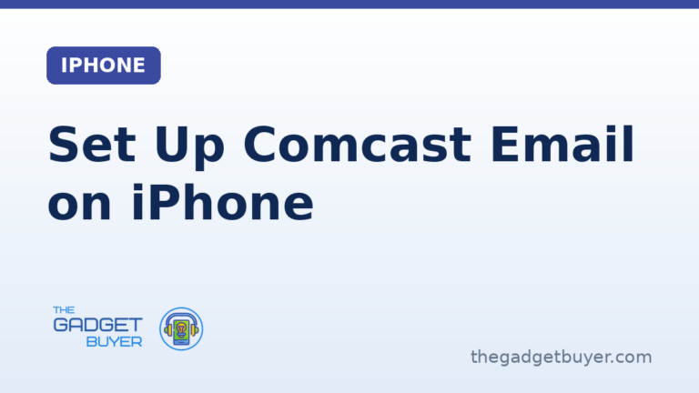 How to set up Comcast email on iPhone in the Mail app
