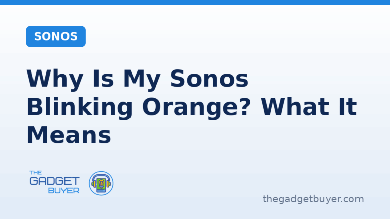 Sonos blinking orange light meaning card