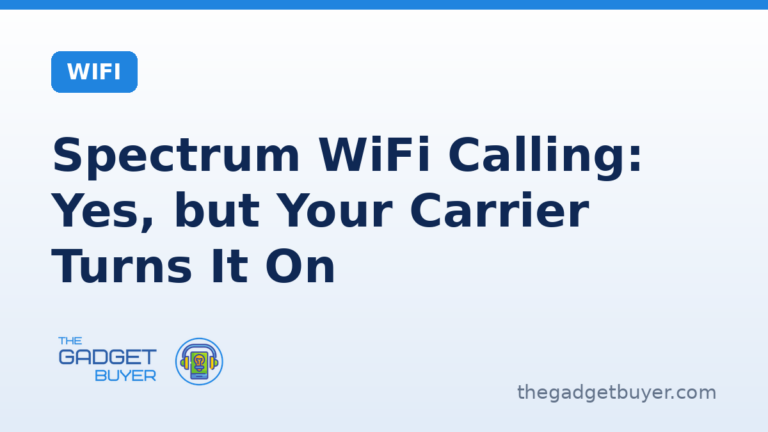 Spectrum WiFi calling setup shown for iPhone and Android over home internet
