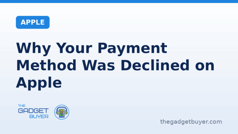 Why a payment method was declined on Apple and how to fix it in Payment and Shipping