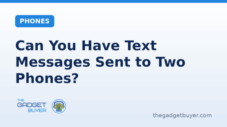 Text messages sent to two phones guide card