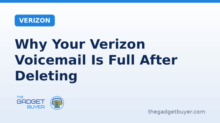 Why a Verizon iPhone voicemail is full after deleting messages and how to clear it