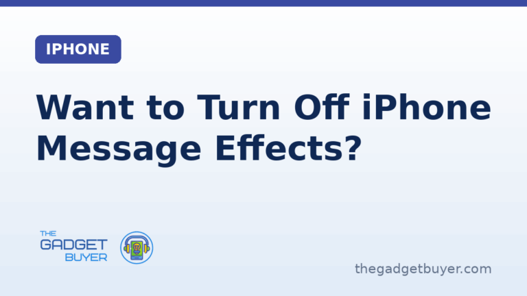 The Gadget Buyer guide to turning off iPhone message effects