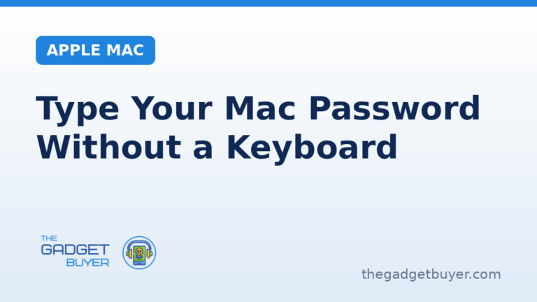 Typing a Mac password without a keyboard using the on screen Accessibility Keyboard
