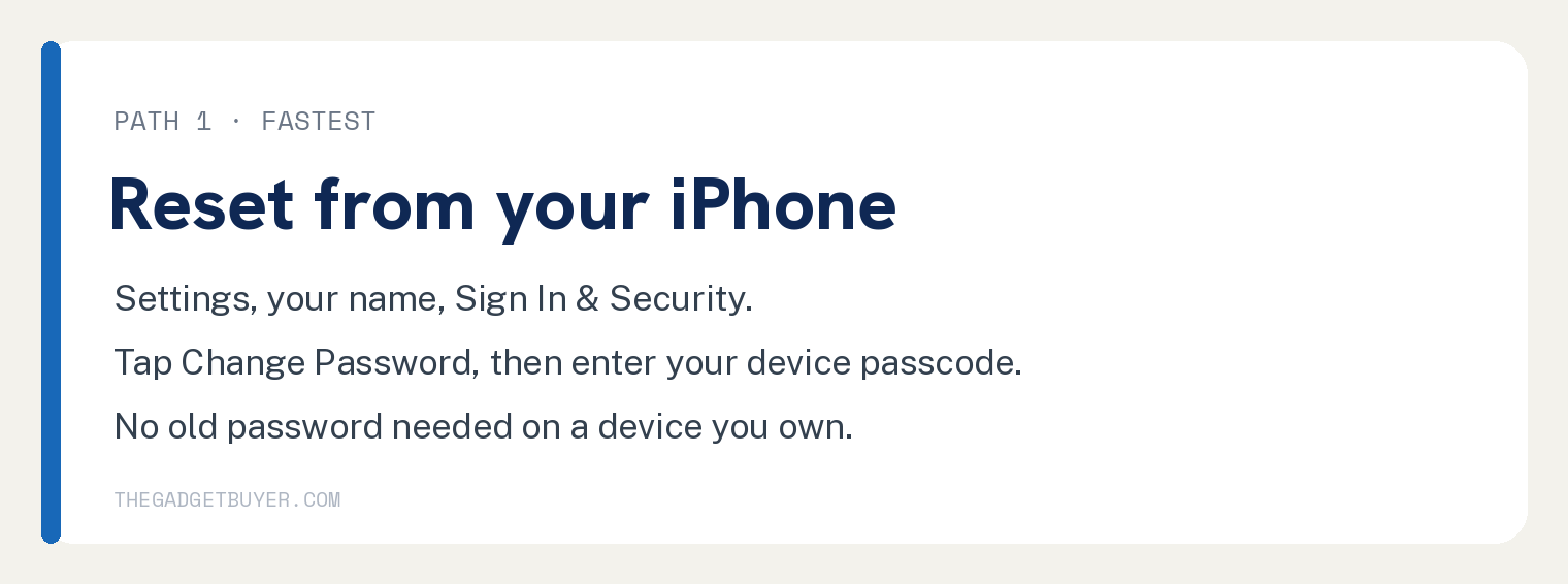 How to Fix an Apple ID Disabled for Security Reasons 2 Reset an Apple ID password from Settings, your name, Sign In and Security on iPhone