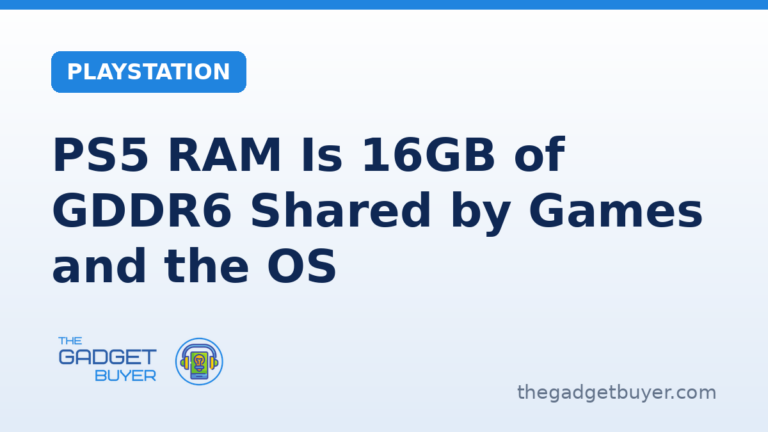 PS5 RAM is 16GB of GDDR6 memory shared by games and the console operating system