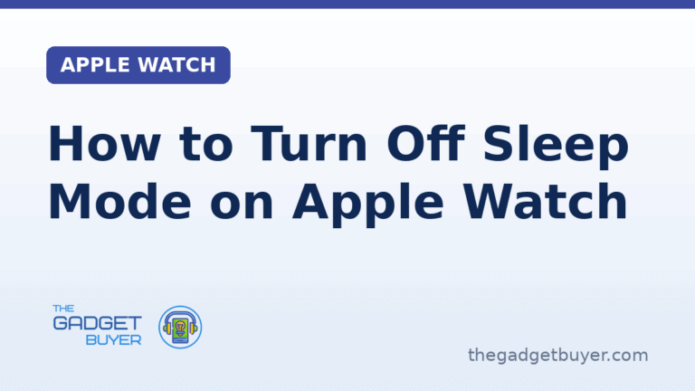How to turn off Sleep mode on Apple Watch shown on a branded card