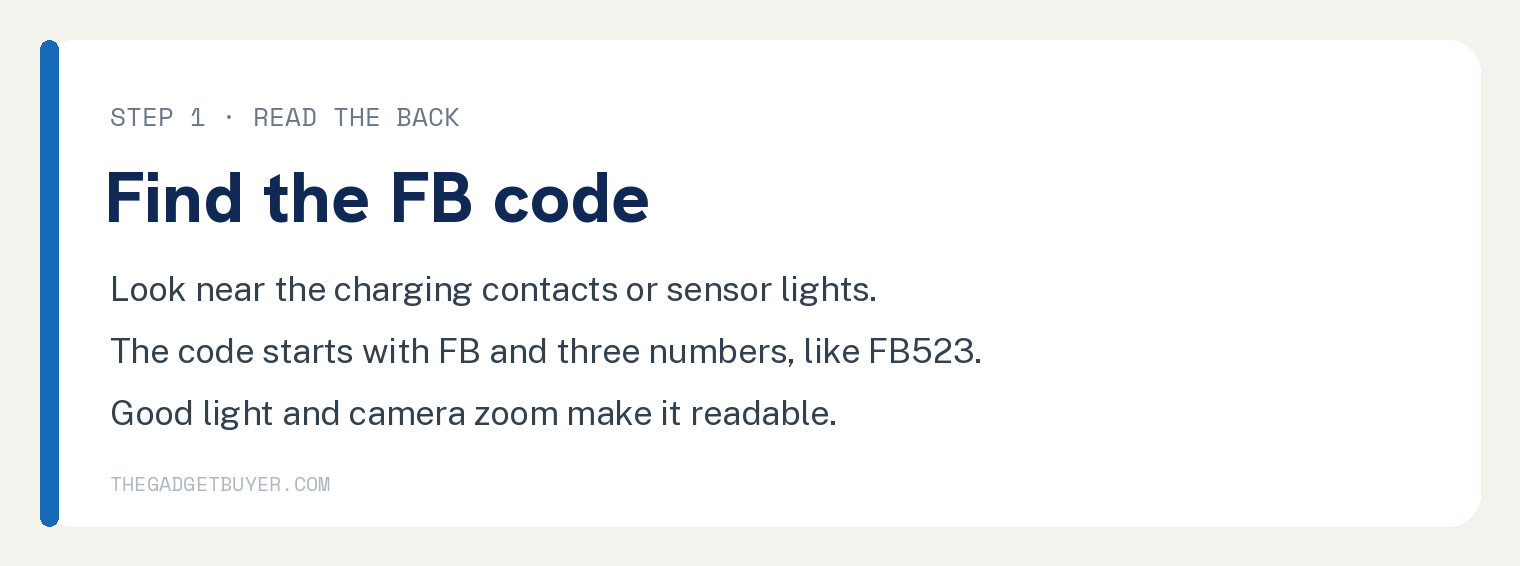 Which Fitbit Do I Have? How to Find Your Model 2 Where to find the FB model code printed on the back of a Fitbit