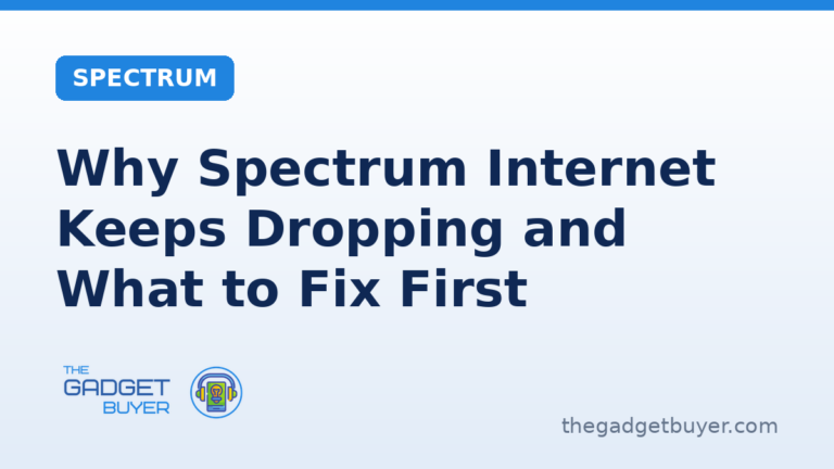 Why Spectrum Internet Keeps Dropping and What to Fix First