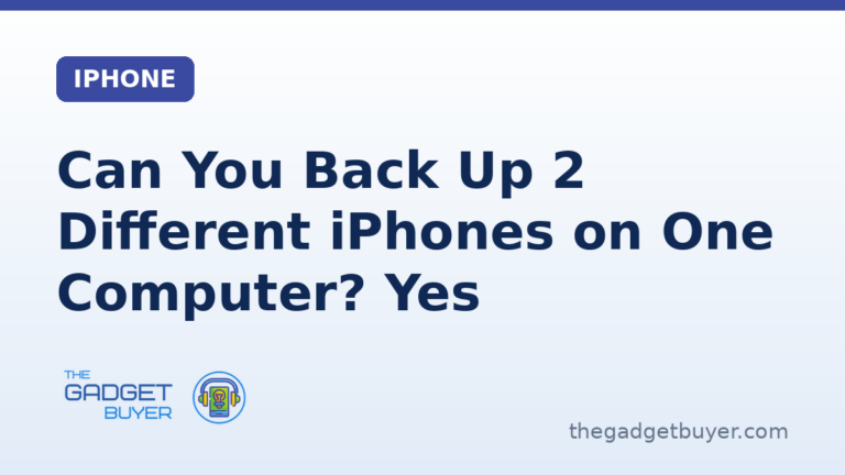Can you back up 2 different iPhones on one computer: yes, connect each in turn in the Finder, the Apple Devices app or iTunes and click Back Up Now for each