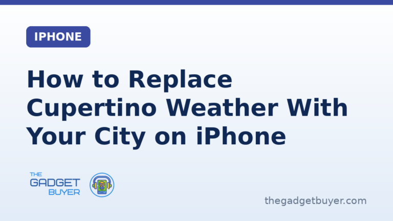 Cupertino weather on iPhone, branded featured image, iPhone category
