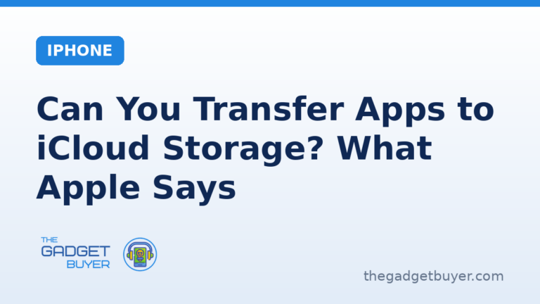Can you transfer apps to iCloud storage, branded featured image, iPhone category