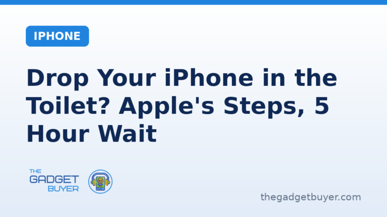 Drop Your iPhone in the Toilet? Apple's Steps, 5 Hour Wait 1 Dropped your iPhone in the toilet: Apple's steps to tap it out connector down and leave it with airflow, the do not list including rice and heat, and Apple's waits before charging again