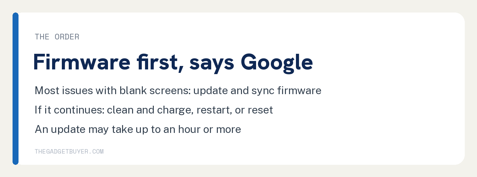 Fitbit Versa 4 Not Working Starts With a 10 Second Hold 2 White card on Google's order for a blank Fitbit screen: most issues can be fixed by updating and syncing the firmware, if it continues clean and charge, restart, or reset, and an update may take up to an hour or more