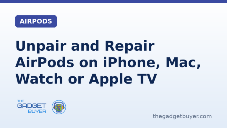 Unpair and Repair AirPods on iPhone, Mac, Watch or Apple TV 3 Unpair and repair AirPods: Apple's Forget This Device path on iPhone, Mac, Apple Watch and Apple TV, what it removes across your Apple Account, and the reset by model