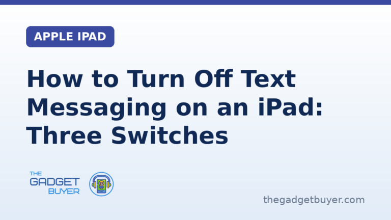 How to turn off text messaging on an iPad: the iPhone's Text Message Forwarding toggle, Messages in iCloud off on the iPad, and iMessage off on the iPad, on Apple's own settings paths