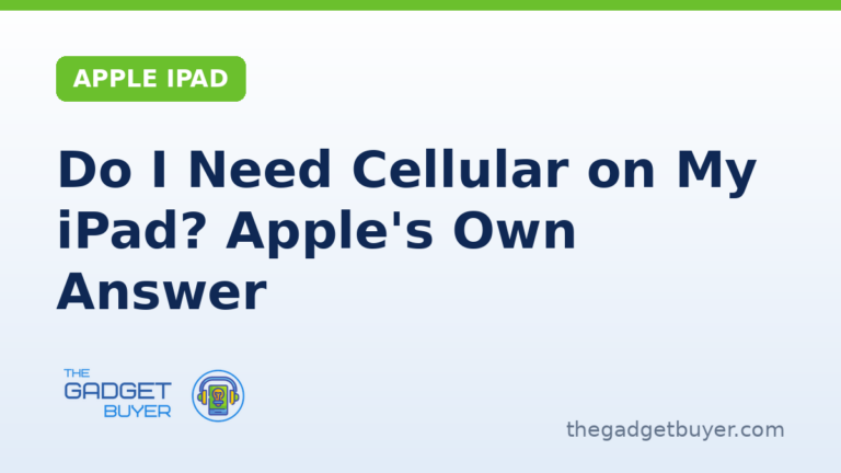 Do I need cellular on my iPad, Apple's own answer
