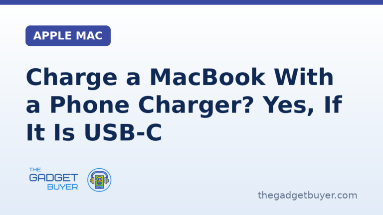 Charge a MacBook with a phone charger: yes if both are USB-C, Apple says any USB-C adapter works at higher or lower wattage, with Apple's best charging experience line, three of the bricks on Apple's adapter page, and two ways to check an adapter's wattage