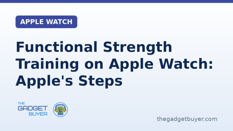 Functional Strength Training on Apple Watch, Apple's own steps