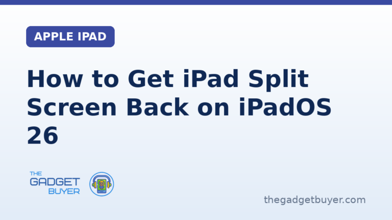 Branded featured image: How to Get iPad Split Screen Back on iPadOS 26, Apple iPad category card