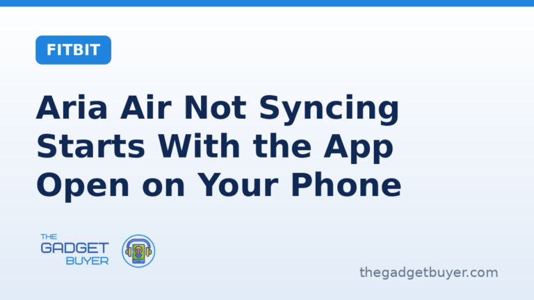 Fitbit Aria Air not syncing: Google's six conditions before you troubleshoot, starting with the Google Health app open on your nearby phone during the weigh in, and Google's seven troubleshooting steps in Google's order