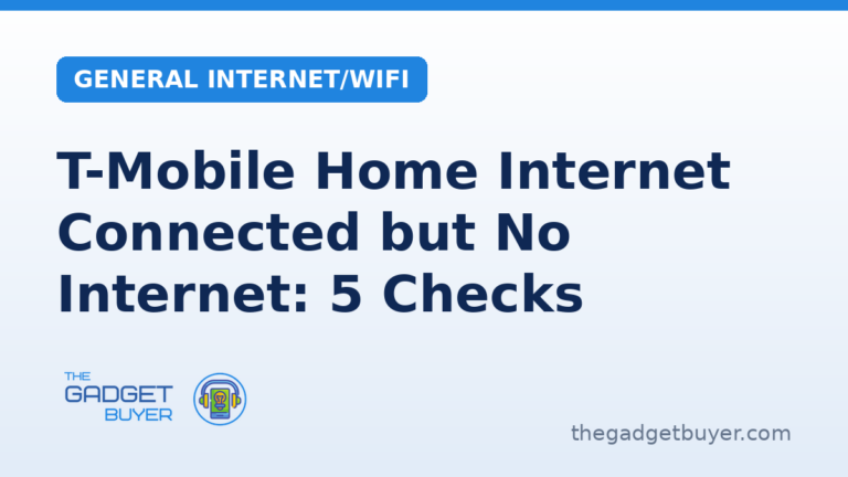 T-Mobile Home Internet Connected but No Internet: 5 Checks 1 T-Mobile Home Internet connected but no internet: T-Mobile's five things first, its Ethernet step, and its dropping signal and slow internet steps, with each Network Help list closing on contact us